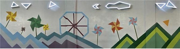 ▶ 동주대 광고시각디자인학과에서 제작한 셉티드가 결합된 벽화