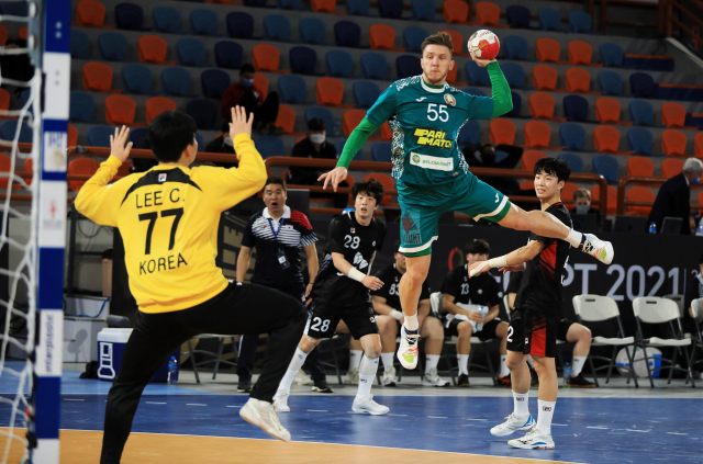 한국 핸드볼 세계 선수권 대회 조별 예선 탈락