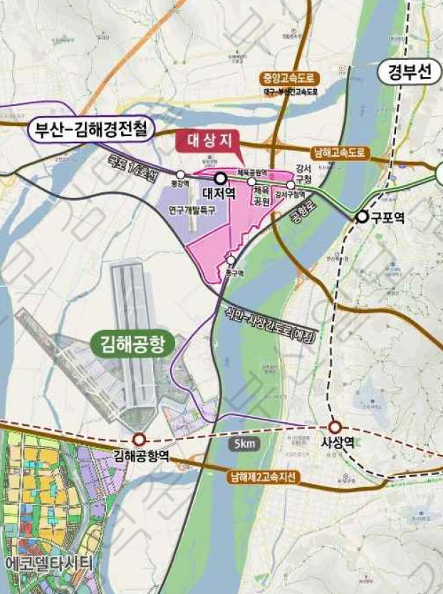 Supplied 18,000 houses of 740,000 pyeong throughout Daejeo-dong, Busan.