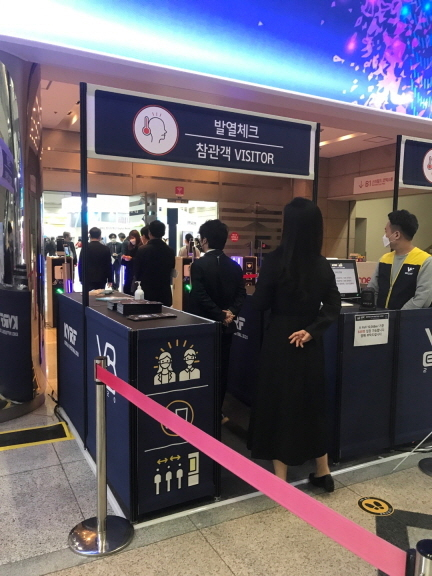 철저한 코로나19 방역을 통한 전시회 개최 모습(서울카페쇼). 전시산업진흥회 제공
