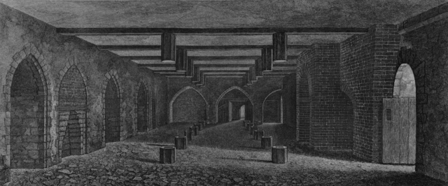 옛 웨스트민스터 궁전 지하 그림.