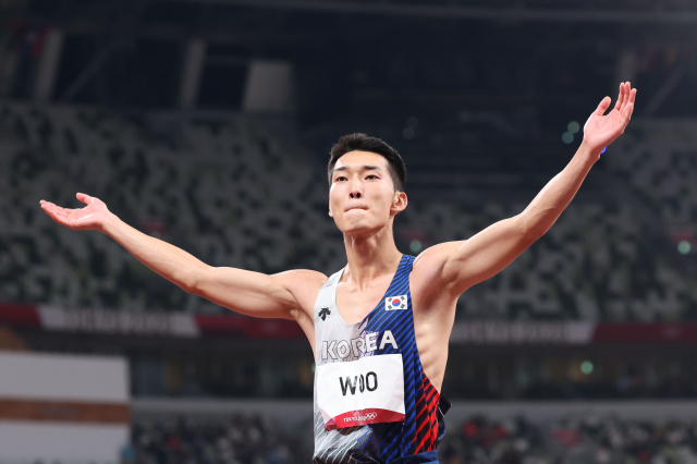 남자 높이뛰기 우상혁은 내년 세계육상선수권에서 메달 획득에 도전한다. 연합뉴스
