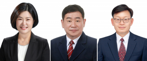 왼쪽부터 임말숙, 강달수, 박종철 시의원.