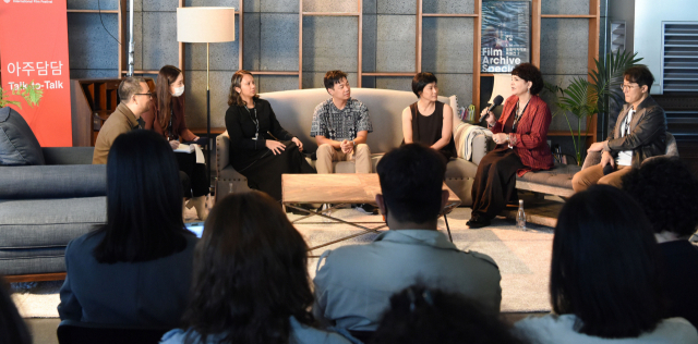 8일 영화인들이 고 김지석 전 BIFF 수석 프로그래머에 대한 이야기를 나누는 ‘아주담담-지석’ 행사가 영화의전당에서 열렸다. 안지현 인턴기자