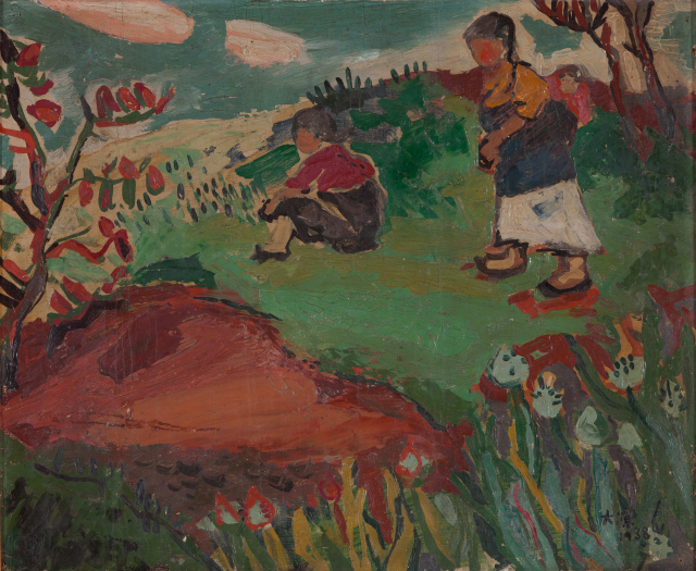 이대원 '언덕의 파밭'(1938). 뮤지엄 산 소장