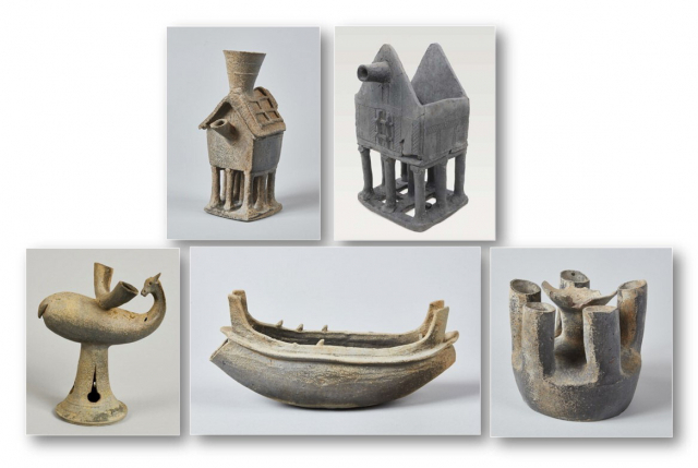 올해 보물로 지정된 ‘함안 말이산 45호분 출토 상형도기(象形陶器) 일괄’. 문화재청 제공