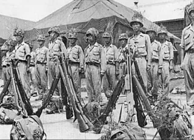 한국전쟁 당시 마산 진동리전투에서 승리한 해병대 부대원들. 마산방어전투 기념사업회 제공