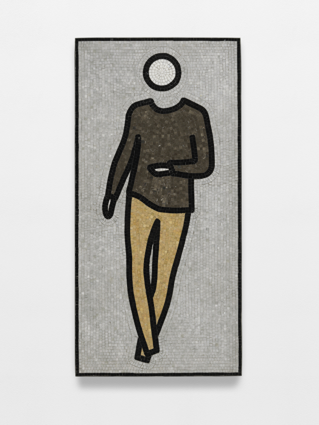 줄리안 오피 'Dance 4 figure 4 step 2'(2022). 모자이크 타일로 제작한 작품이다. 국제갤러리 제공