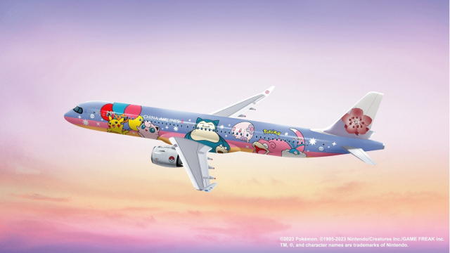대만 항공사인 '중화항공'은 이번 달부터 올해 말까지 6개월 동안 '포켓몬' 그림을 씌운 '피카츄 제트CI'를 부산-타이베이 노선에 투입한다고 3일 밝혔다. 해당 항공기는 A321NEO으로 기체에 11마리의 포켓몬이 그려져 있다. 중화항공 제공