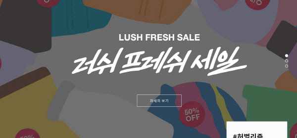 러쉬코리아 홈페이지