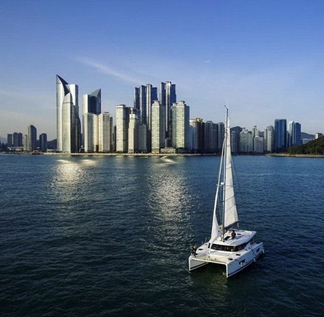 켄트호텔광안리의 요트. 켄트호텔광안리 제공