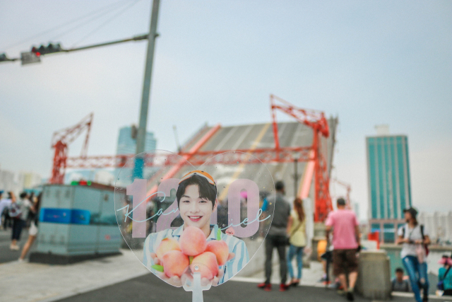 영도대교 도개 장면.