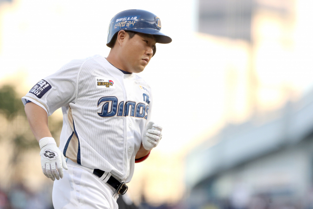 지난 12일 1군에 복귀한 NC의 양의지. 연합뉴스