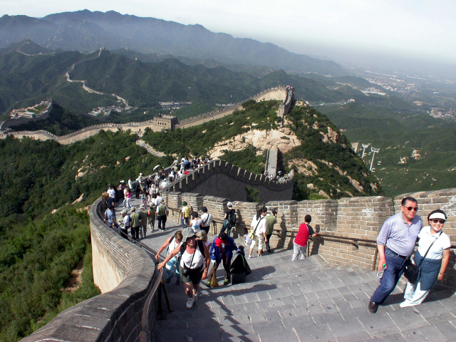 축조에 쌀이 사용된 중국 만리장성. 부산일보DB