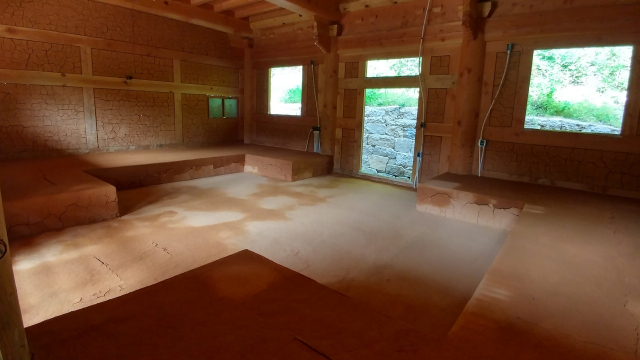 별도로 건립되는 아자방 온돌 체험관 내부. 12월 말까지 완공돼 개방된다.