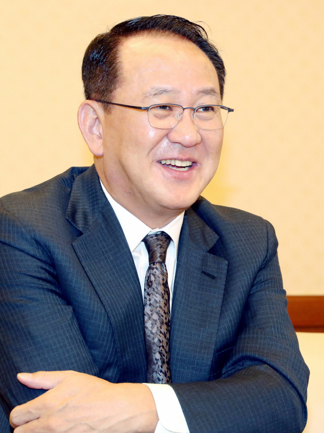 김현겸 세계해양포럼 기획위원장이 올해 프로그램을 소개하고 있다. 강원태 기자 wkang@