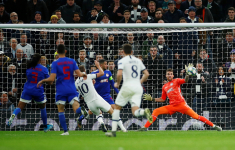 해리 케인의 동점골 장면. 로이터연합뉴스.