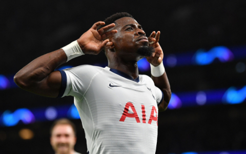 역전골 넣고 기뻐하는 토트넘 오리에. AFP연합뉴스.