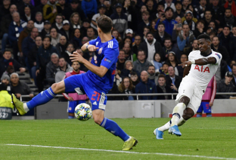 오리에의 역전골 장면. EPA연합뉴스.