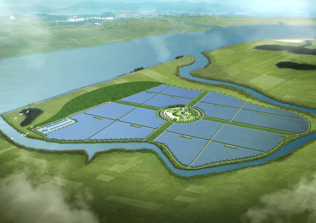솔라시도 태양광 조감도. 남부발전 제공