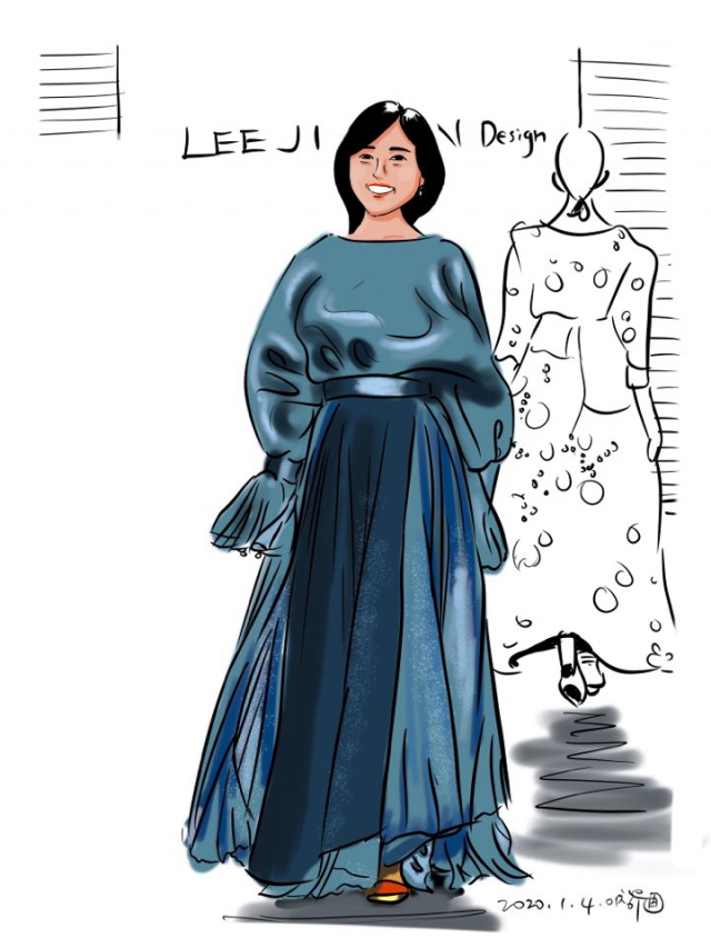 숙부 이창우 씨가 그린 지현 씨 모습.