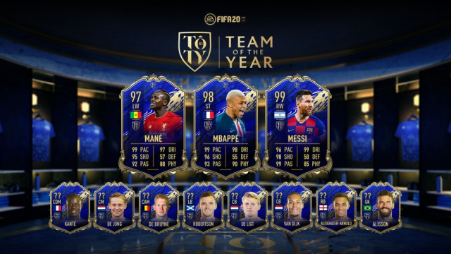 FIFA20 TOTY 공격진 스탯. EA스포츠 제공.