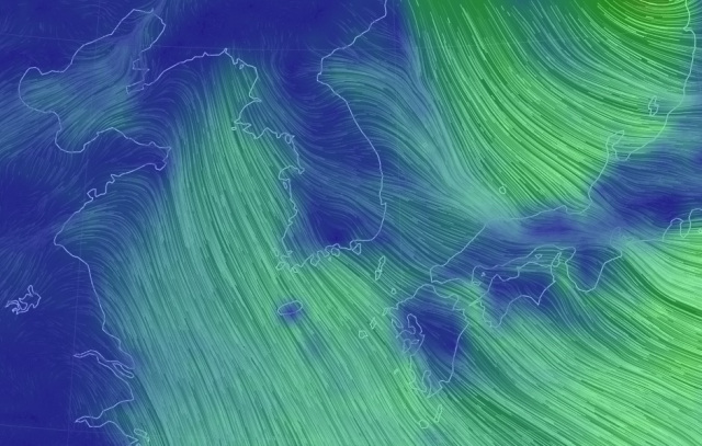 기상청 비주얼맵 캡처.
