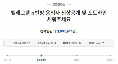 청와대 국민청원 사이트 캡처