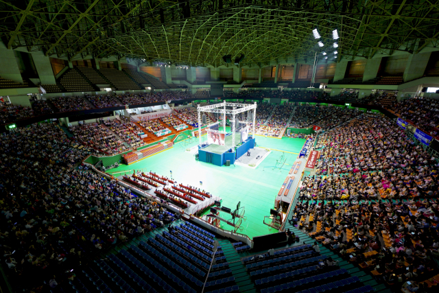 2019년 부산에서 열린 여호와의 증인 '지역대회' 모습. 여호와의 증인 제공
