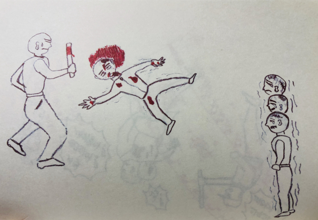 형제복지원 피해자 한종선 씨 그림.