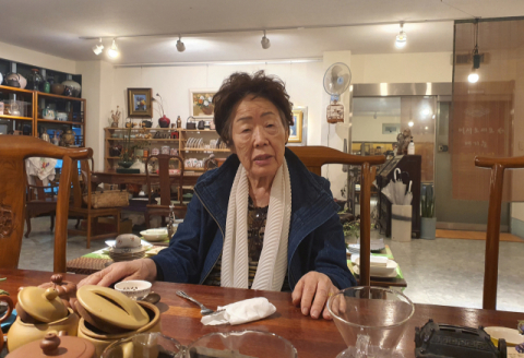 일본군 위안부 피해자 이용수(92) 할머니가 지난 21일 오후 대구 시내 모처에서 연합뉴스와 만나 최근 심경에 대해 밝히고 있다. 연합뉴스