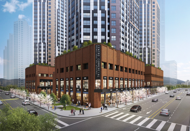 용호만 매립지 내 노른자 입지에 들어설 ‘빌리브 센트로’의 상업시설이 분양을 한다. 지상 1~2층에, 360m에 달하는 네 방향 스트리트형 상업시설이다. 1만 2000여 가구를 거느린 ‘항아리상권’이라는 게 특징이다. 신세계건설 제공