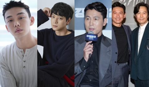 충무로 배우들이 각종 예능 프로그램을 통해 대중을 찾고 있다. (왼쪽부터) 유아인, 강동원, 정우성, 황정민, 이정재. UAA·NEW·롯데엔터테인먼트·CJ엔터테인먼트