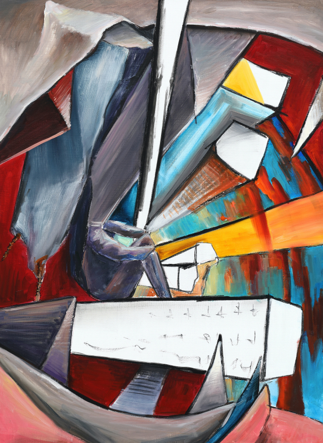 조정환 작가의 ‘웅크린 도시’. 민주공원 제공