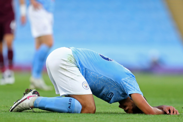 좌절하는 로드리. AFP연합뉴스.