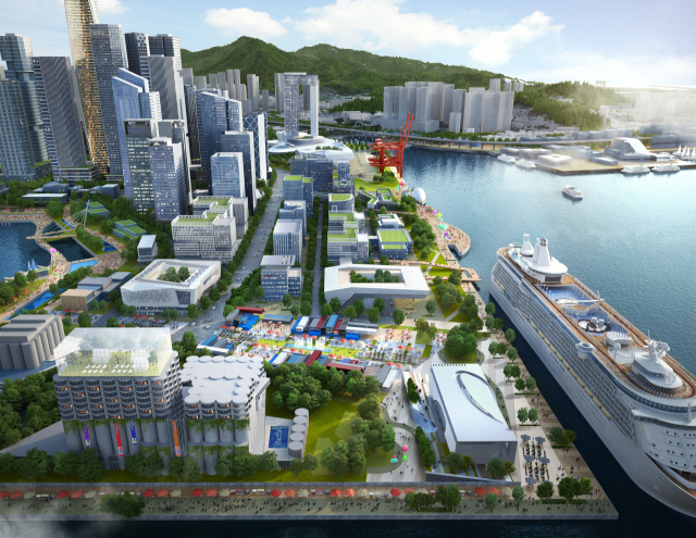 현 양곡부두 일대 해양 유산을 보존한 사일로 컴플렉스. 부산항만공사 제공