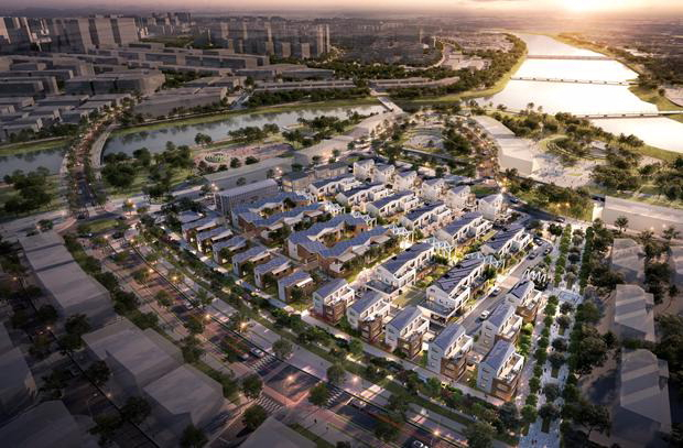 에코델타시티의 단독주택 지구인 스마트빌리지 모습. 국토교통부 제공