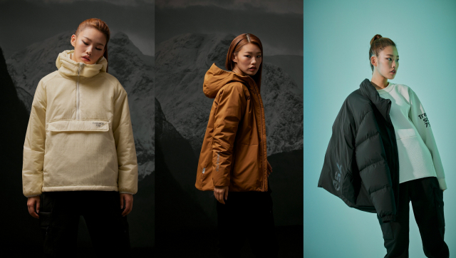 왼쪽부터 트렉스타 752 ECO, 752 고어라이트, 752 케어다운 재킷. 트렉스타 제공