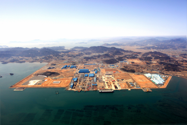 부산의 조선기자재업체인 한라IMS(주)가 수리조선업 등 신 사업 진출을 위해 인수한 (주)오리엔트조선 광양사업장. 한라IMS(주) 제공