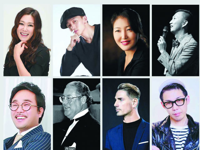 ‘2020 비대면 국제댄스포럼’에 참가하는 연사들. 김민정, 김헌준, 김정원, 김명진, 유키 한도, 마르코, 존 킴민스, 이희백(위에서부터 시계 방향으로). 아토마토 제공