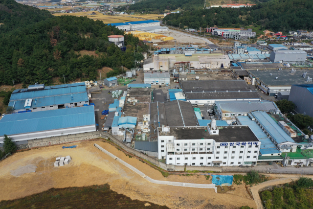 경남 밀양시 부북면 (주)한국화이바 전경. 한국화이바 제공