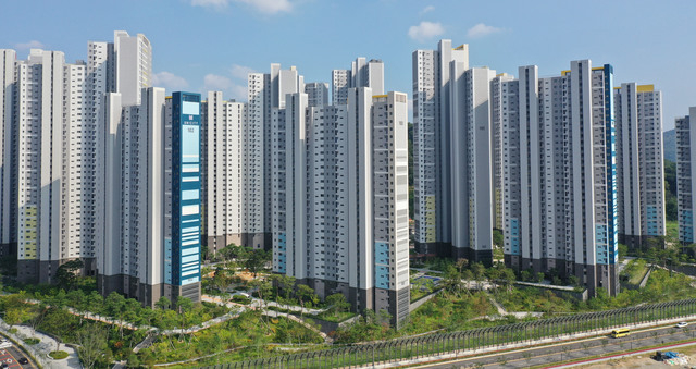 사진은 창원 유니시티 단지 전경. 부산일보DB