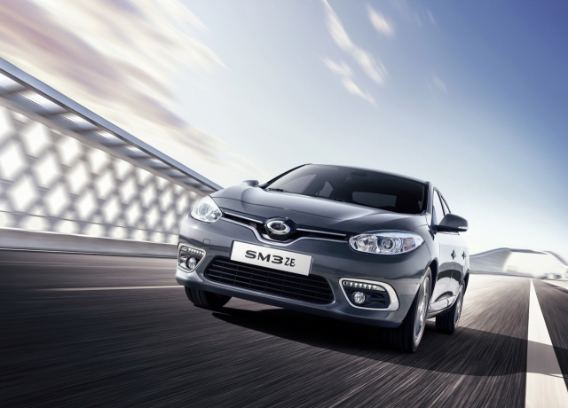 르노삼성 전기차 ‘SM3 Z.E.’ 주행모습.르노삼성차 제공