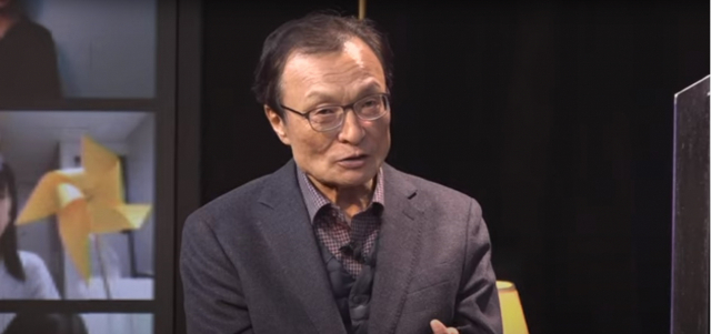 15일 진행된 ‘노무현재단’ 후원회원의 날 유튜브 방송에서 이해찬 전 더불어민주당 대표가 발언하고 있다. 유튜브 영상 캡처