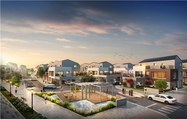 부산 에코델타시티에 만들어지는 단독주택지구 스마트빌리지 조감도. 한국수자원공사 제공