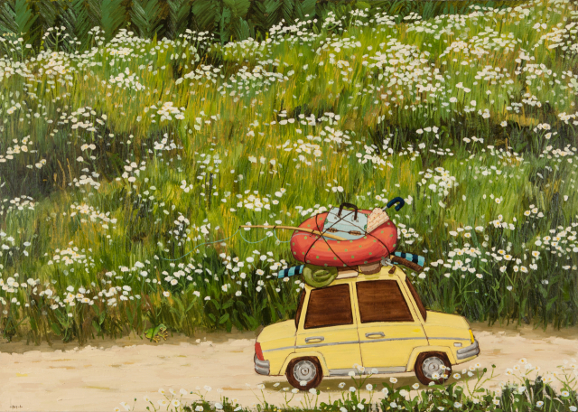 전영근 '개망초가 핀 풍경'. 갤러리조이 제공