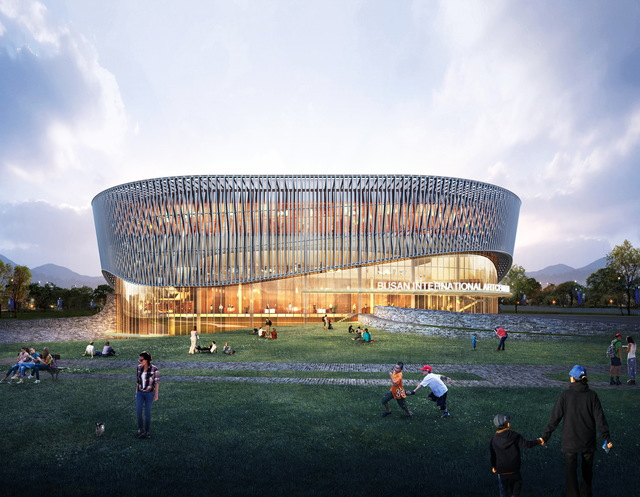 부산시민공원 내 들어서는 부산국제아트센터 투시도. 부산일보DB