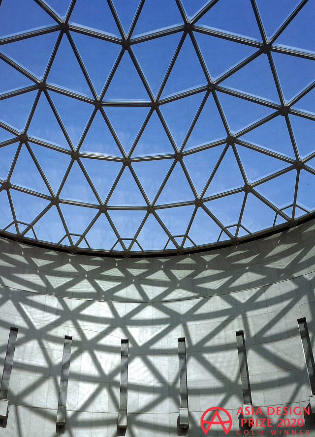 ‘2020 아시아 디자인 프라이즈’ 금상을 받은 클레이아크김해미술관 돔하우스 내부. 김해문화재단 제공
