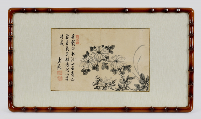 허련의 ‘묵국도’. 동아대 석당박물관 제공