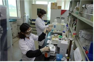 올해부터 농업용 항생제 내성 연구에 본격 착수한 경남도농업기술원 환경농업연구과 연구실 모습. 경남도농기원 제공